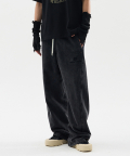 ENGINEERED BLACK WASHED SWEATPANTS