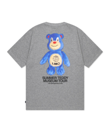 SUMMER TEDDY MUSEUM TOUR TEE heather gray