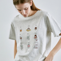 코즈넉(KOZNOK) 디저트 여성 반팔 티셔츠