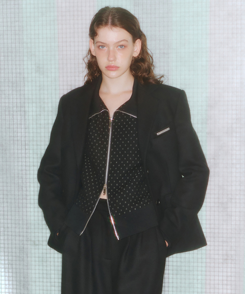 WOOL TRACK JUMPER Черный