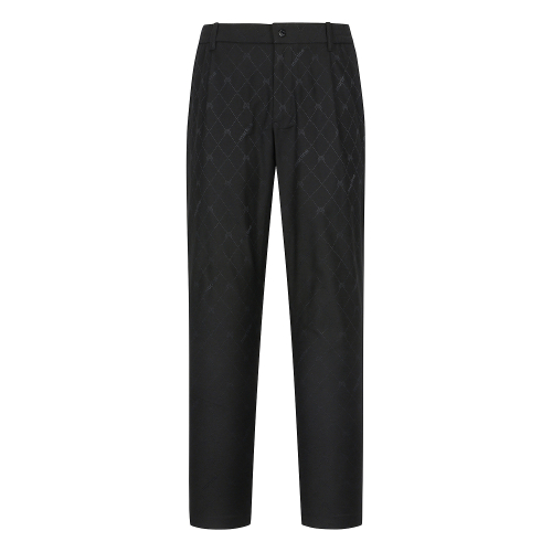 Jacquard Cargo Fit Pants_Black (Men)