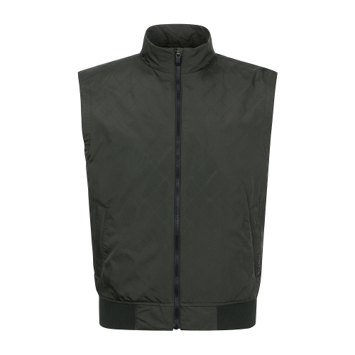 Woven Jacquard Vest_Khaki (Men)