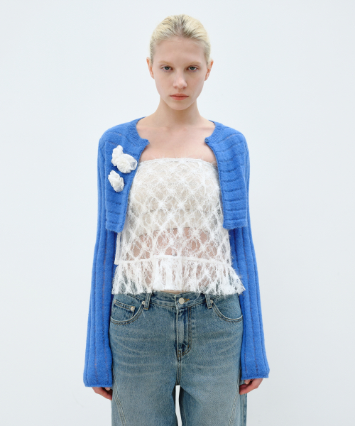 CROPPED BOLERO Кардиган - Синий