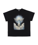 선데이오프클럽(SUNDAYOFFCLUB) `APOSTLE OF GOD` Oversized T-shirt - Black