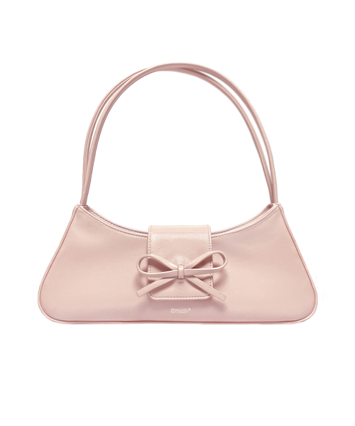MUSINSA | TTMAB Bow Small Baguette Bag – Ballerina Pink Beige