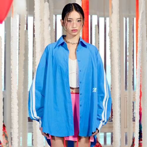 LINE OVERSIZED Рубашка Синий BQ2WB001