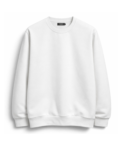Базовый свитшот standard fit без рисунка White