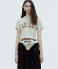 LONELY/LOVELY BABY T SHIRT RESORT-KHAKI