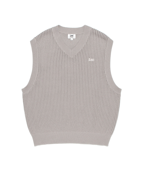 Трикотажный жилет с V-вырезом Light Grey