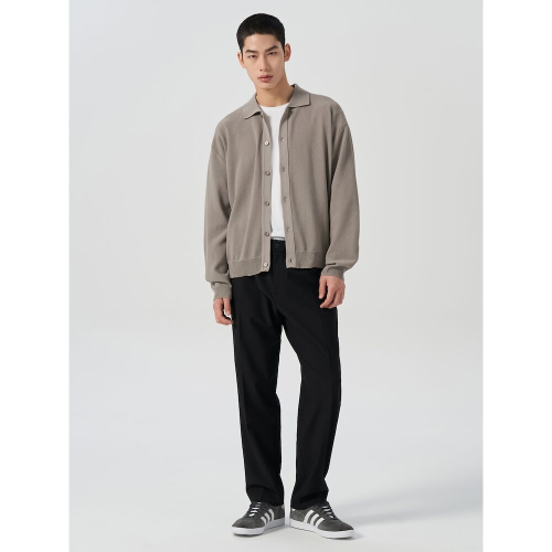 Зауженные брюки на резинке 4WAY STRETCH - Black 424321LY35