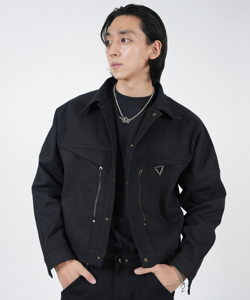 VC4301 _DENIM Пиджак _Black