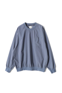 홀리선(HORLISUN) Jameson Long Woven Pullover Shirt Blue