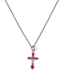 Mini Rosario Necklace (Red)