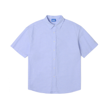 남여공용 옥스포드 오버핏 반팔 셔츠[SKY BLUE](UA4SS80_41)