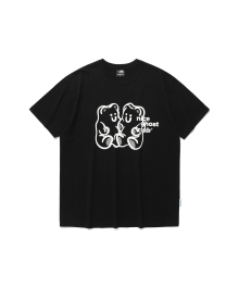 구미 베어&로고 티셔츠_블랙(NG2EMUT501A)