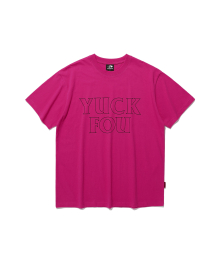 YUCK FOU 티셔츠_핑크(NG2EMUT531A)