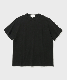 FINE SLUB T-SHIRT (BLACK)