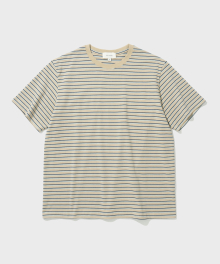 FINE STRIPE T-SHIRT (STRIPE BEIGE)