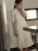 비뮤즈맨션(BEMUSE MANSION) Ribbon layered dress - Off white