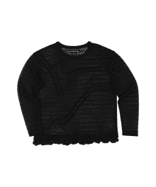 플라워 가든 크루넥 스웨터 atb1065m(BLACK)