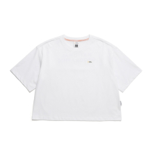 N242WTS910 여성 로고 변형 크롭 오버핏 반팔 티셔츠 WHITE