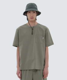 루트 포켓 반팔 티셔츠 Light Khaki (S24MURTS80)