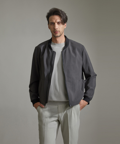Однотонный бомбер Urban - Khaki Grey