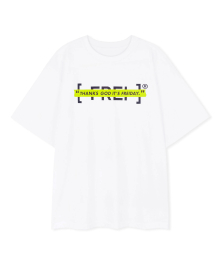 테이프 로고 반팔 티셔츠(LIME)