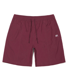 TAG NYLON SHORTS - BURGUNDY