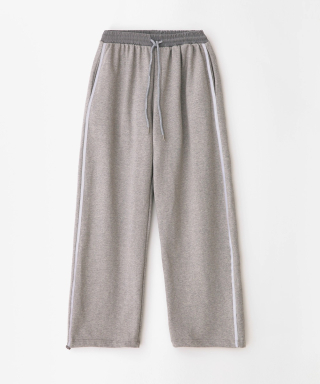 엔써이즈예스 Line point cotton pants Gray