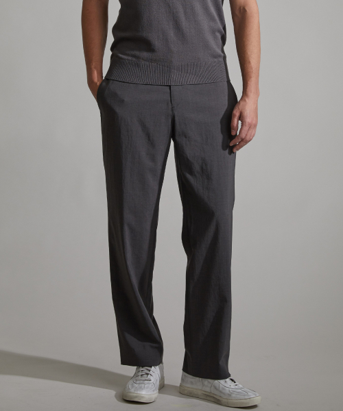 Свободные прямые брюки - Khaki Grey