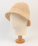 유니버셜 케미스트리(UNIVERSAL CHEMISTRY) Deep Summer Knit Beige Bucket Hat 여름버킷햇