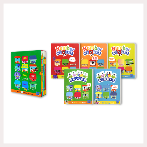 Numberblocks & Alphablocks 플랩북 5종 세트
