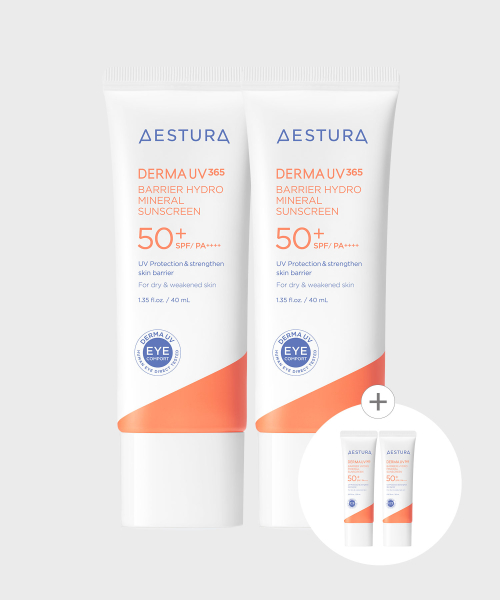 더마UV365 장벽수분 무기자차 선크림 40ml *2