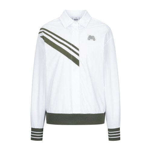 Stripe Blouson Pullover_O/белый