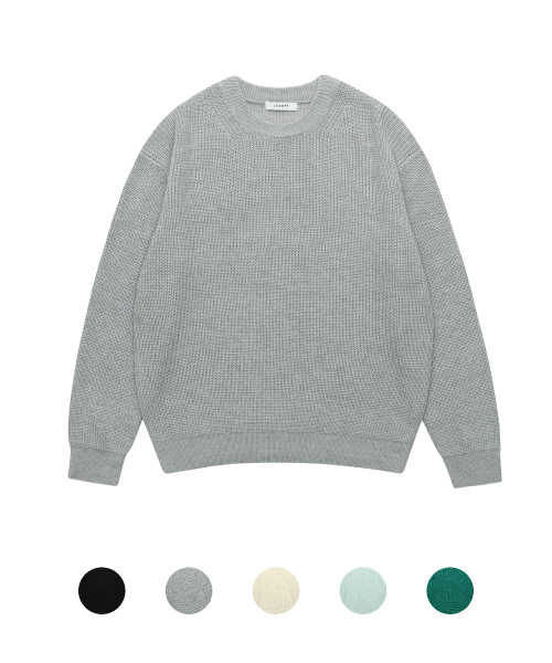 Пуловер в рубчик из шелковой смеси [5 colors]