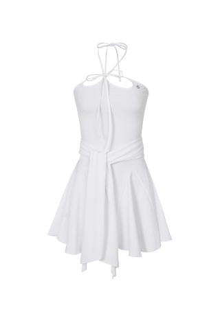 페인오어플레져(PAINORPLEASURE) ORCHID TUBE DRESS white