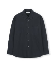 RIPPLE COTTON SHIRT NAVY