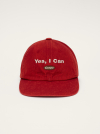Crown Washed Cotton Ball Cap (Red)
