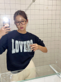 랭앤루(LANGNLU) LOVERS Sweatshirt(러버스)_NAVY