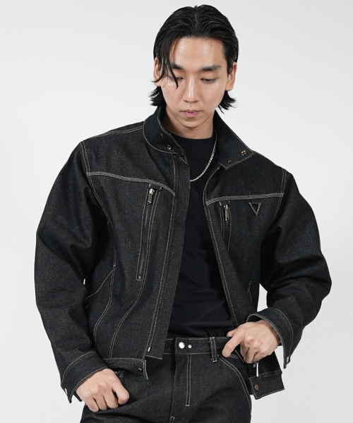 VC4302 _DENIM куртка _Charcoal серый
