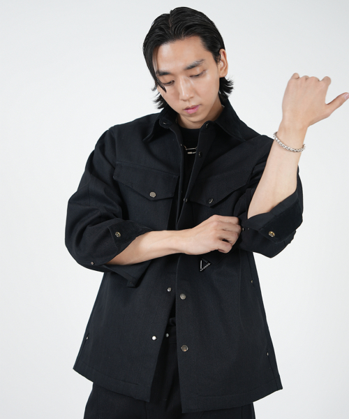 VC4303 _DENIM куртка _Black