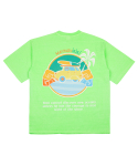 메이노브1722(MAYNOV1722) Maynobikiki Overfit Pigment T-Shirt - NeonGreen