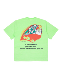 메이노브1722(MAYNOV1722) Skateboard BT Overfit Pigment T-Shirt - NeonGreen