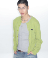 Destroyed Round Wool Knit Cardigan_[Olive]