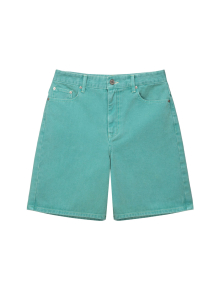 Color Denim Shorts in Green VJ4SL155-32
