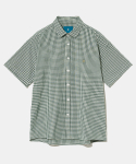 다이아몬드 레이라(DIAMOND LAYLA) Gingham Check 1/2 shirt S143  Green