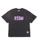 스티그마(STIGMA) Home Vintage-Like Washed Oversized Short Sleeves T-Shirts Charcoal