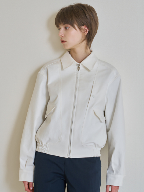 Pocket Blouson (Ivory)