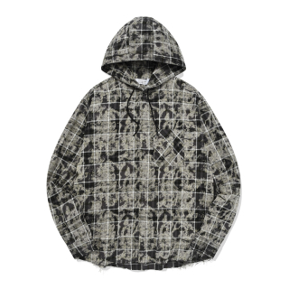 포스333(PHOS333) Hooded Checkered Shirt 상품 이미지